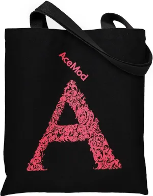 Thick Cute Tote Bags for Women, Book Tote Bag, Canvas Tote Bag for Gift, Work, Shopping, Classic Letter A,Inner Pocket