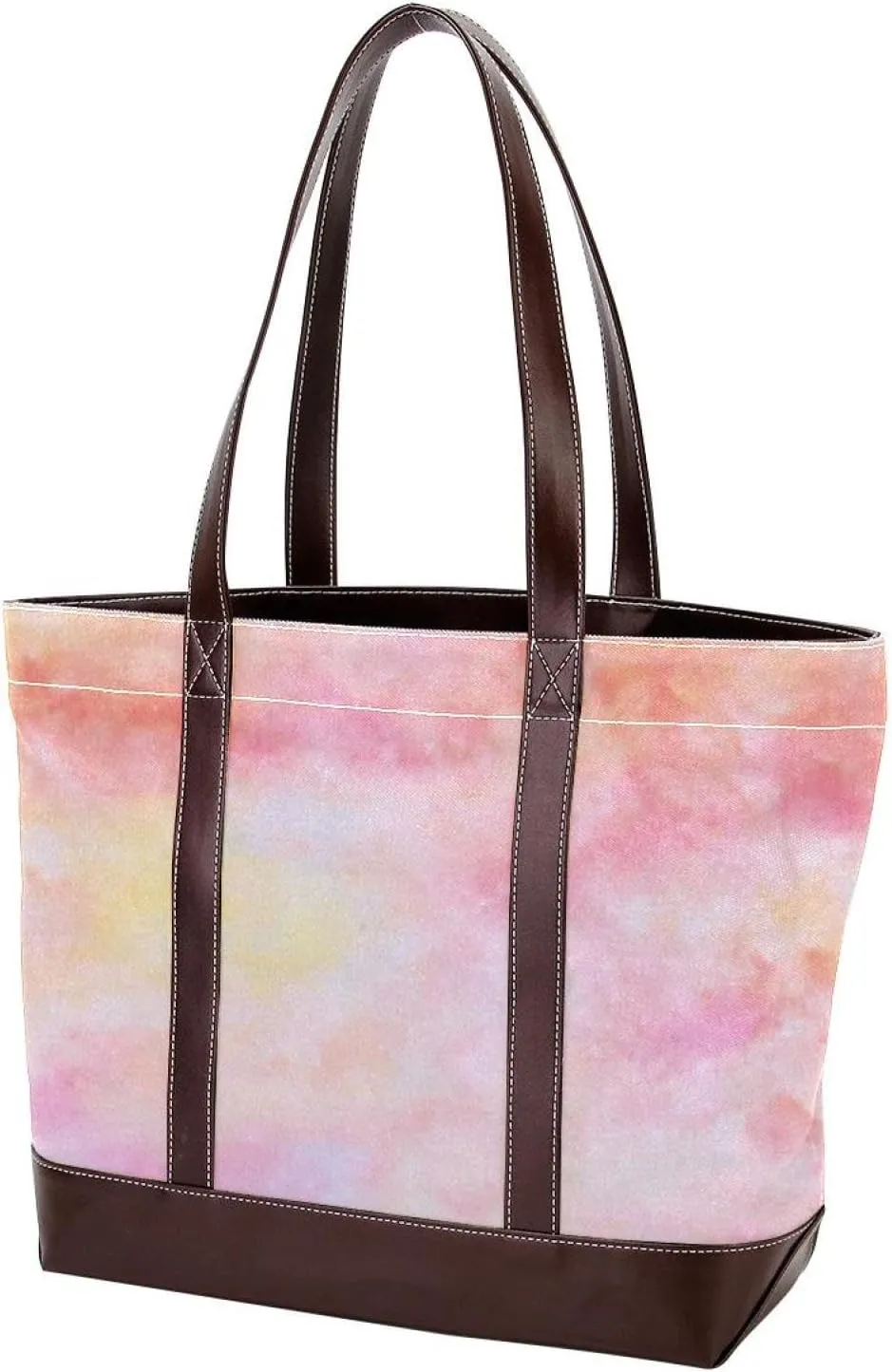 Tie Dyeing Art-169 Tote Bags Durable Leather Canvas Purses and Handbags for Women Top Handle Shoulder Satchel Hobo Bags