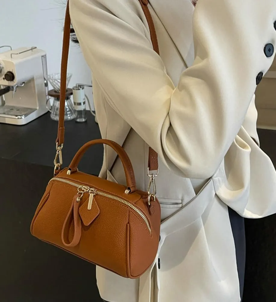 Tote Bag for Women Retro Vegan Leather Crossbody Bags Classic Clutch Shoulder HandBags Purses with Zipper Closure