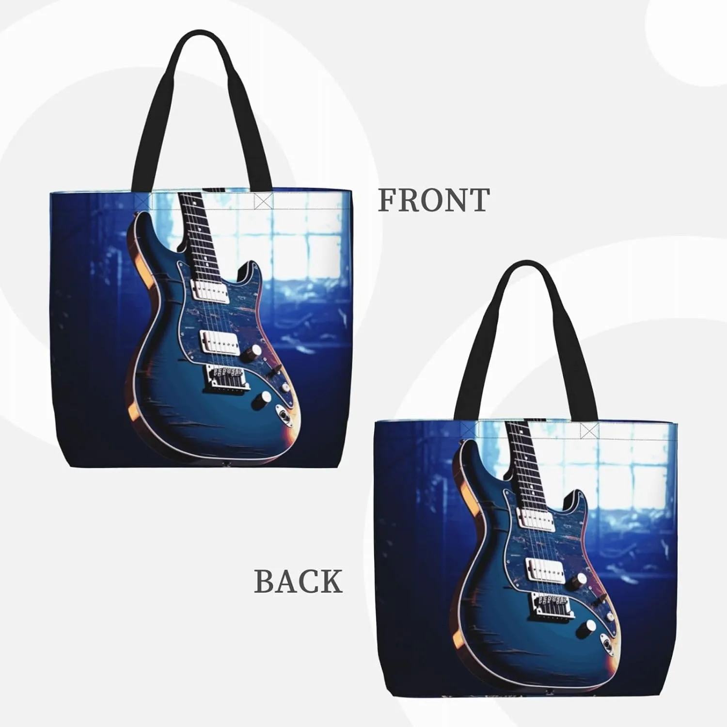 Tote Bag for Women Reusable Grocery Bags Boho Elephant Tote Bag with Inner Pocket Travel Tote for Shopping