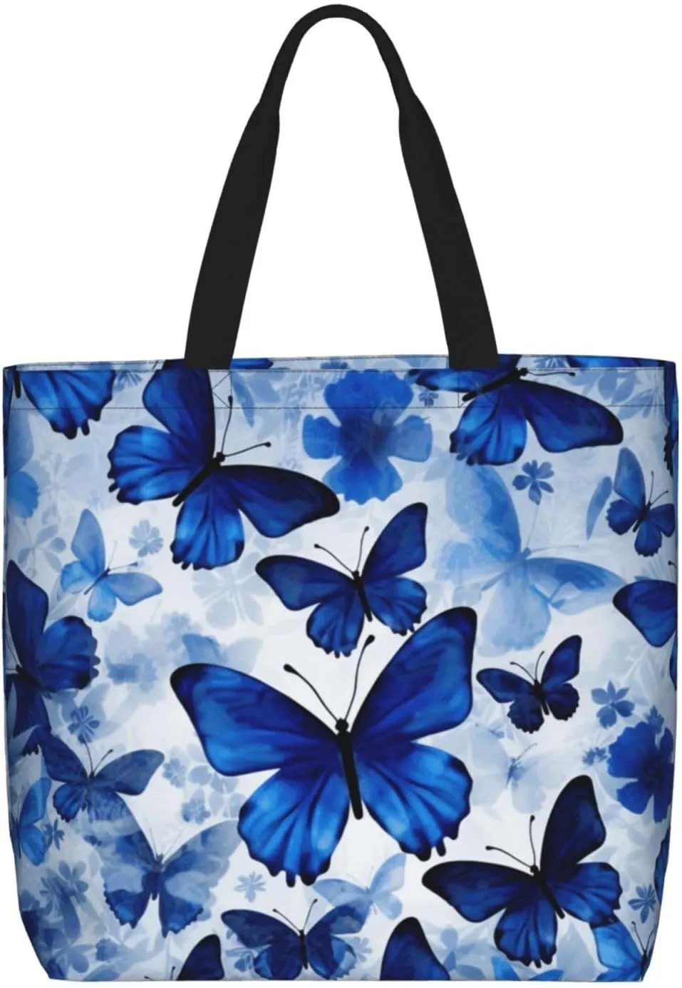 Tote Bag for Women Reusable Grocery Bags Boho Elephant Tote Bag with Inner Pocket Travel Tote for Shopping