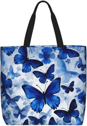 Tote Bag for Women Reusable Grocery Bags Boho Elephant Tote Bag with Inner Pocket Travel Tote for Shopping