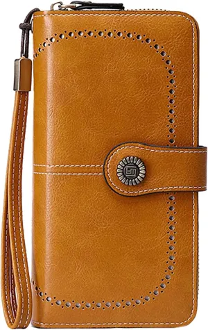 Tote Bag For Women Women's Solid Color Long Purse Leather Wallet Ladies Large Handbags For Shopping Travel Essential E