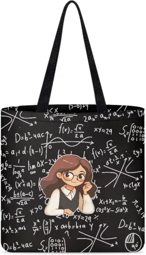 Tote Bag with Unique Patterns Reusable Handbag for Shopping School Sports Beach Food carrying and Gifts