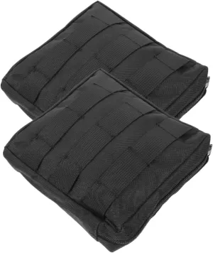 Toyvian 2Pcs Storage Waist Bag Multi Function Belt Pouch for Men Durable Wear Resistant Lightweight Camping Travel Utility Outdoor Enthusiasts