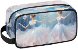Travel Toiletry Bag for Women Men Ballet Flowers Hanging Cosmetic Bag Waterproof Makeup Bag for Shaving Makeup Toothbrush & Travel Essentials