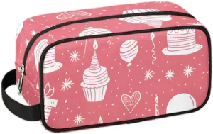 Travel Toiletry Bag for Women Men Birthday Theme Hanging Cosmetic Bag Waterproof Makeup Bag for Shaving Makeup Toothbrush & Travel Essentials