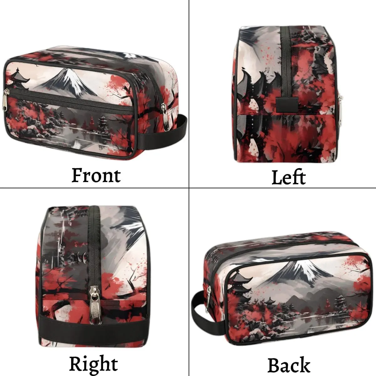 Travel Toiletry Bag for Women Men Ethnic Landscape Hanging Cosmetic Bag Waterproof Makeup Bag for Shaving Makeup Toothbrush & Travel Essentials