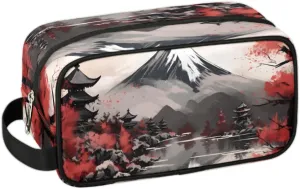 Travel Toiletry Bag for Women Men Ethnic Landscape Hanging Cosmetic Bag Waterproof Makeup Bag for Shaving Makeup Toothbrush & Travel Essentials
