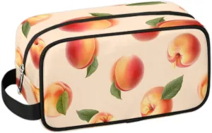 Travel Toiletry Bag for Women Men Peaches Hanging Cosmetic Bag Waterproof Makeup Bag for Shaving Makeup Toothbrush & Travel Essentials