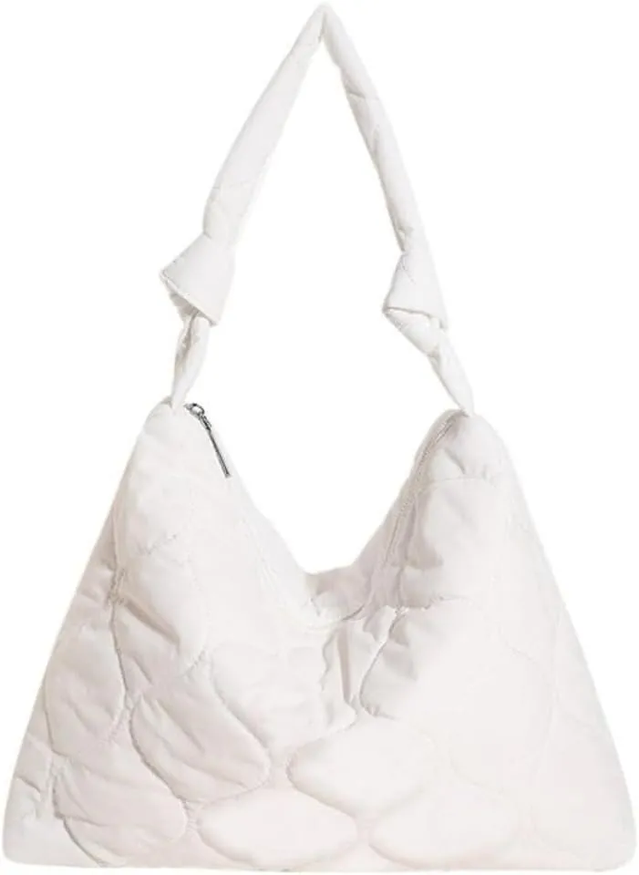 Trendy Puffy Bag Crossbody for Women Puffer Tote Puffer Quilted Hobo Shoulder Top-Handle Bags