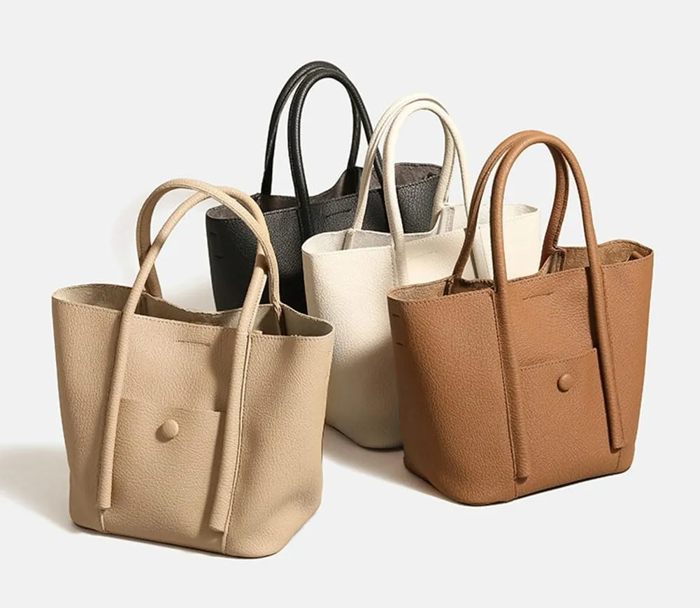 Trendy Tote Bag Women 2025 Large Vegan Shoulder Crossbody Bags Satchel Top Handle Purses Classic Bucket Handbags