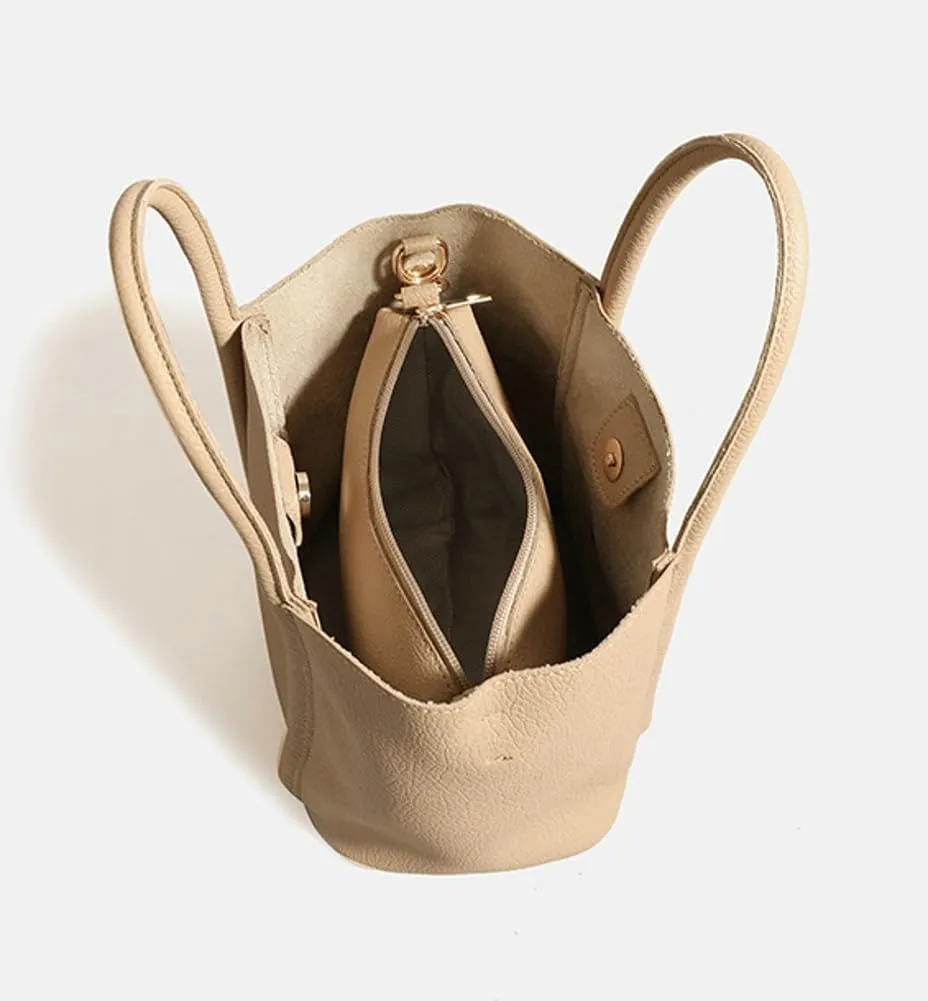 Trendy Tote Bag Women 2025 Large Vegan Shoulder Crossbody Bags Satchel Top Handle Purses Classic Bucket Handbags