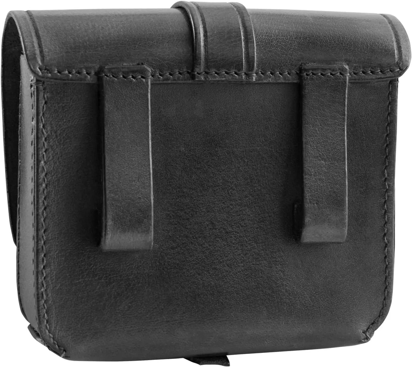Ulfberth - Small Medieval Belt Bag  made of real buffalo leather  fanny pack for men and women - for Reenactment, Medieval and Ren fais, Larp (Black)
