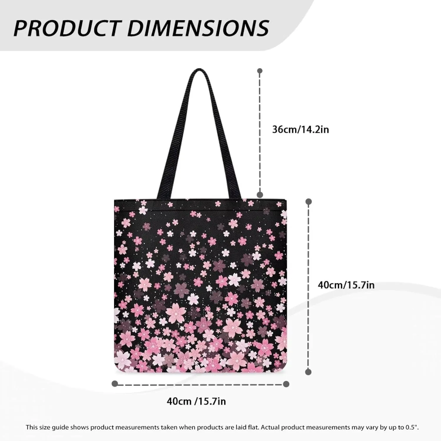 Vibrant Pattern Tote Bag for WomenReusable Handbag for Shopping School Sports