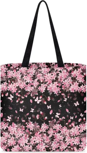 Vibrant Pattern Tote Bag for WomenReusable Handbag for Shopping School Sports