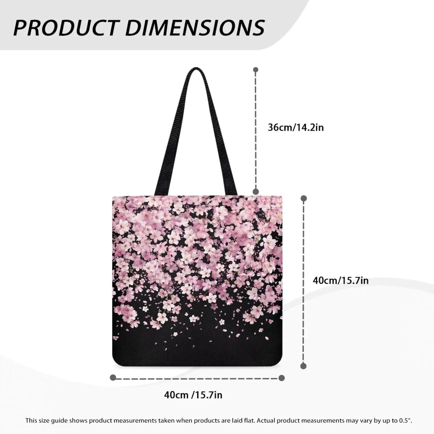 Vibrant Pattern Tote Bag for WomenReusable Handbag for Shopping School Sports