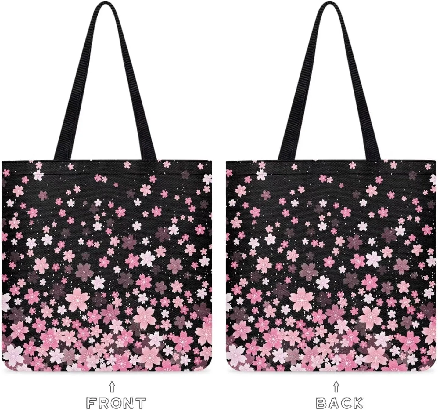 Vibrant Pattern Tote Bag for WomenReusable Handbag for Shopping School Sports
