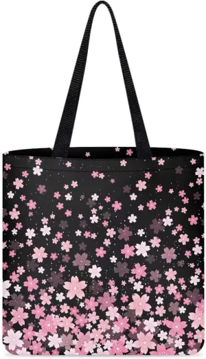 Vibrant Pattern Tote Bag for WomenReusable Handbag for Shopping School Sports