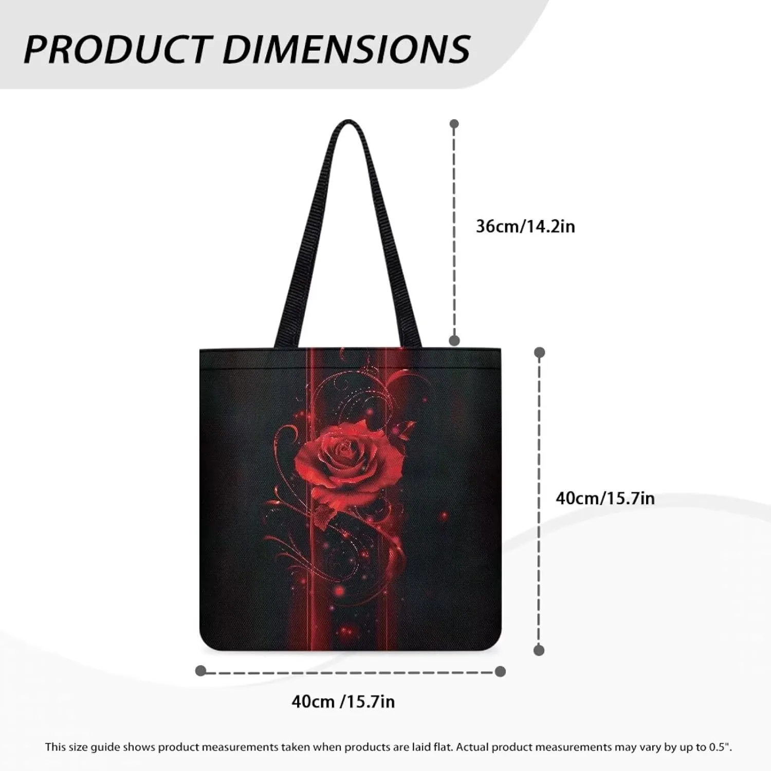 Vibrant Pattern Tote Bag for WomenReusable Handbag for Shopping School Sports