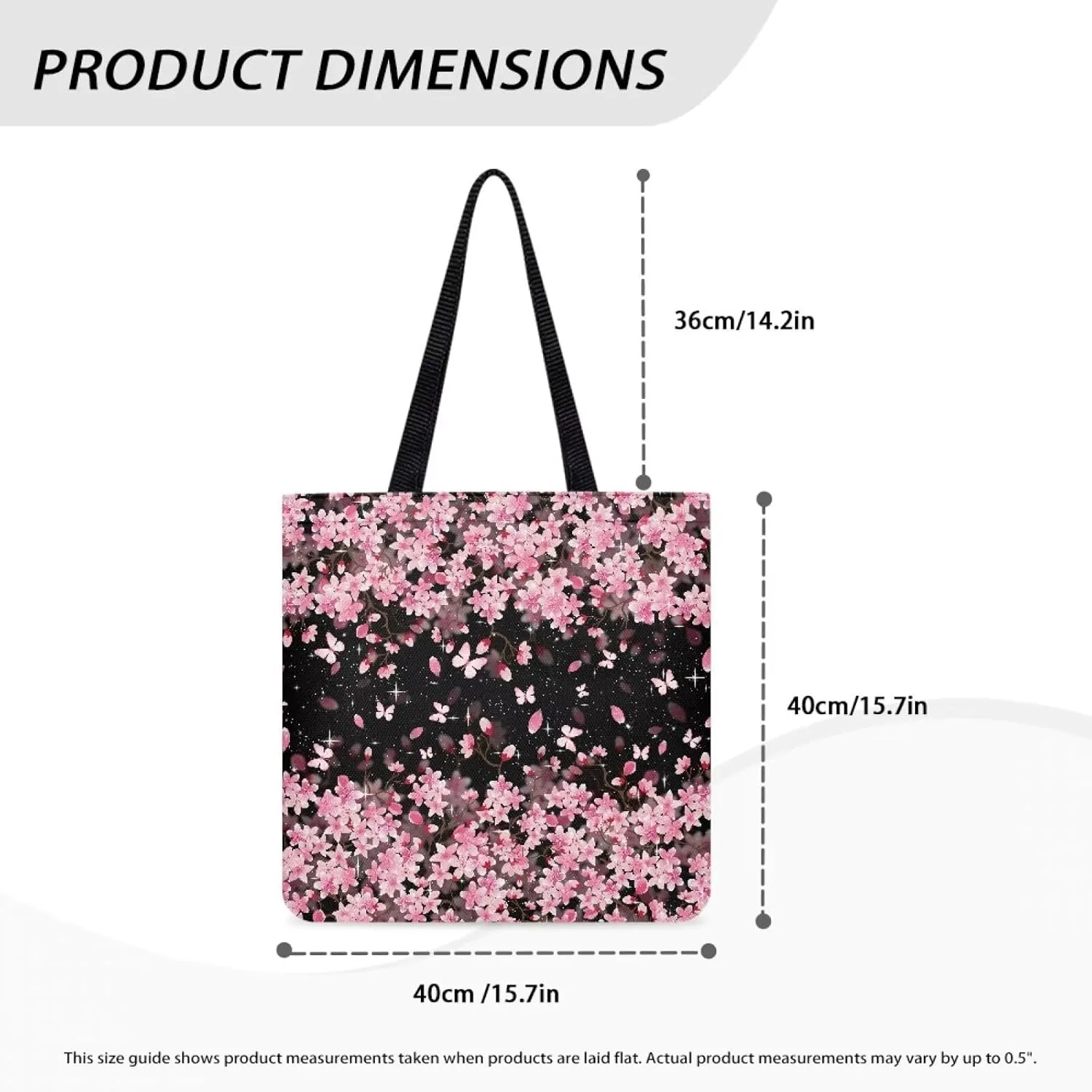 Vibrant Pattern Tote Bag for WomenReusable Handbag for Shopping School Sports