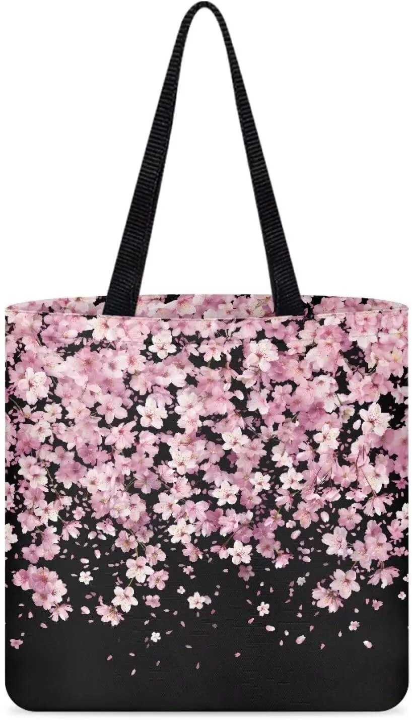 Vibrant Pattern Tote Bag for WomenReusable Handbag for Shopping School Sports