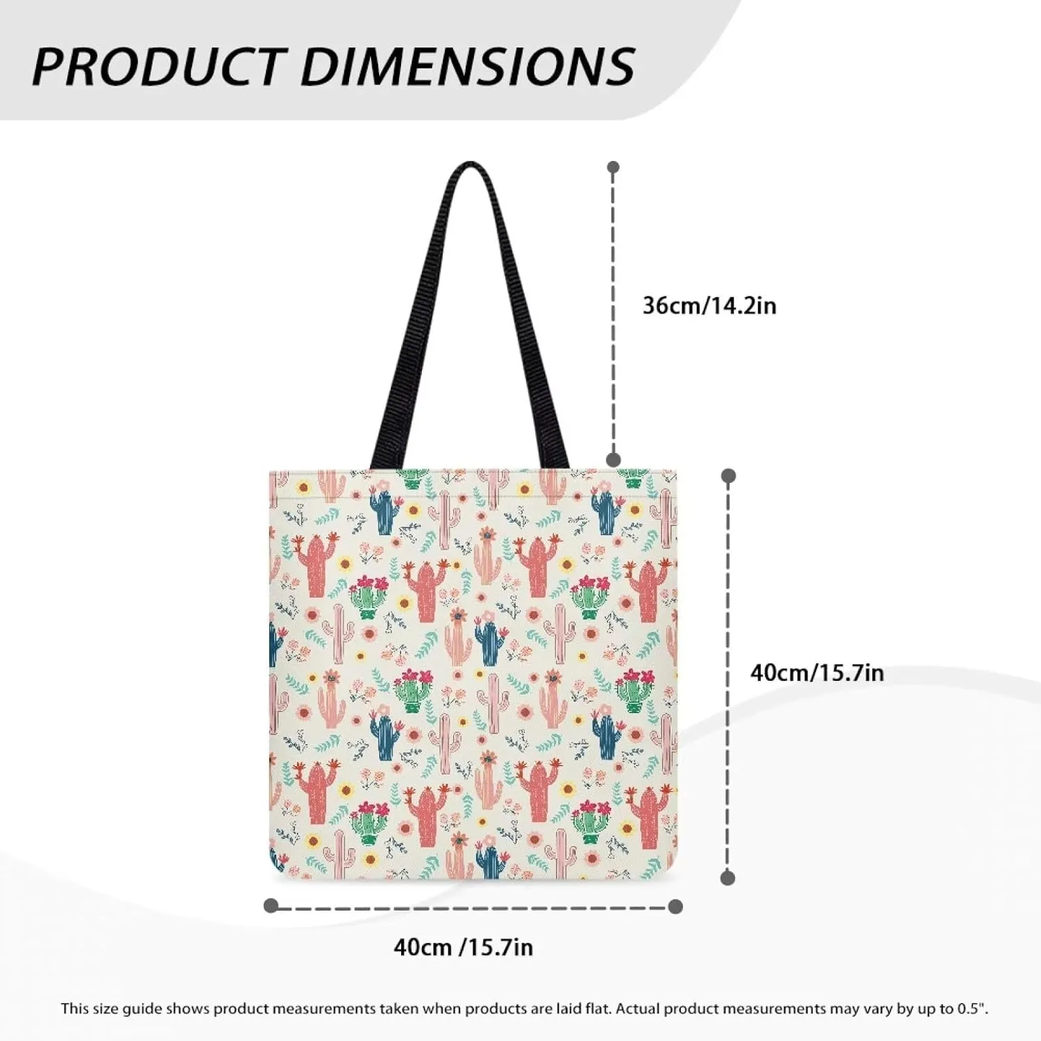 Vibrant Pattern Tote Bag for WomenReusable Handbag for Shopping School Sports