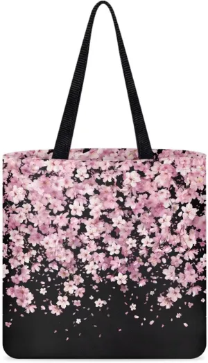 Vibrant Pattern Tote Bag for WomenReusable Handbag for Shopping School Sports