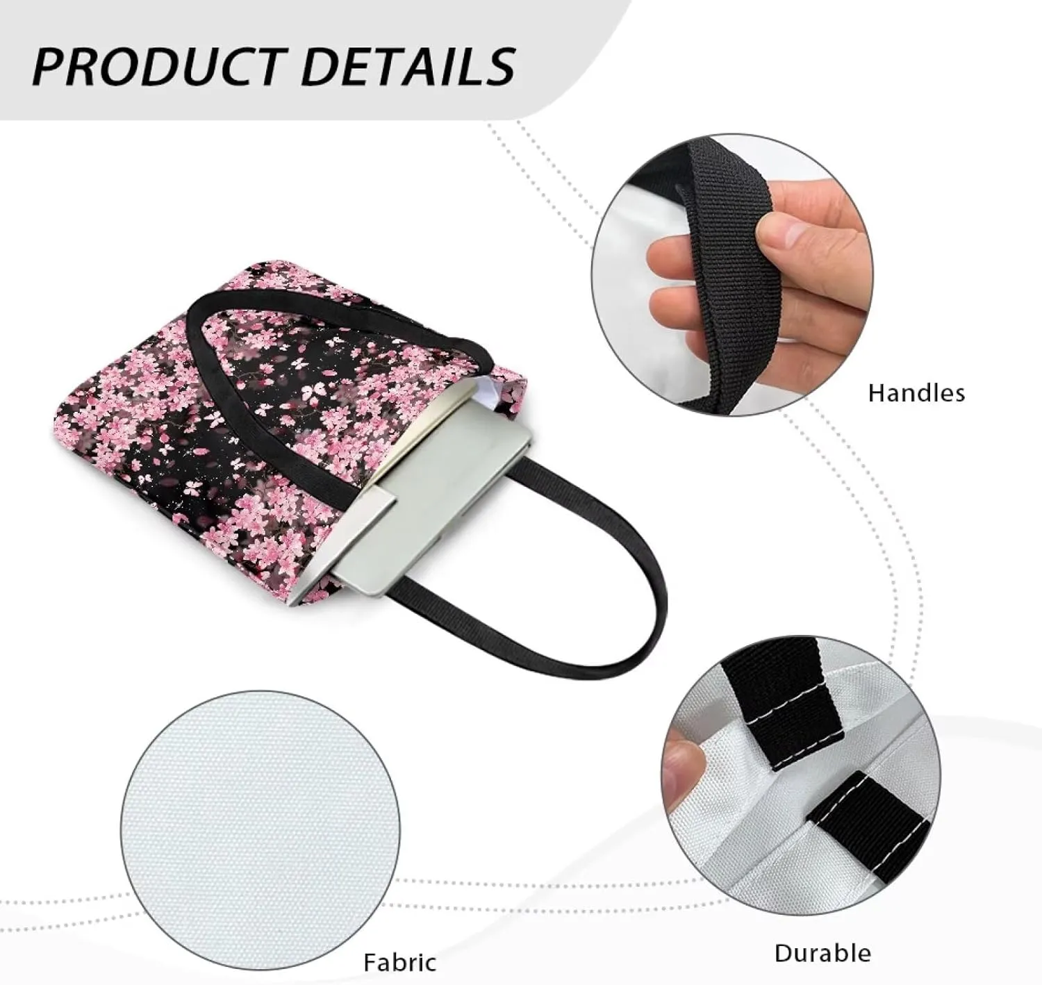 Vibrant Pattern Tote Bag for WomenReusable Handbag for Shopping School Sports