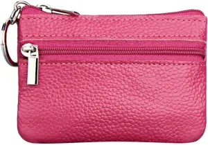 Wallets for Women Slim Credit Card Holder Lightweight Leather Zipper Wallet Card Holder Women's Passport Wallets