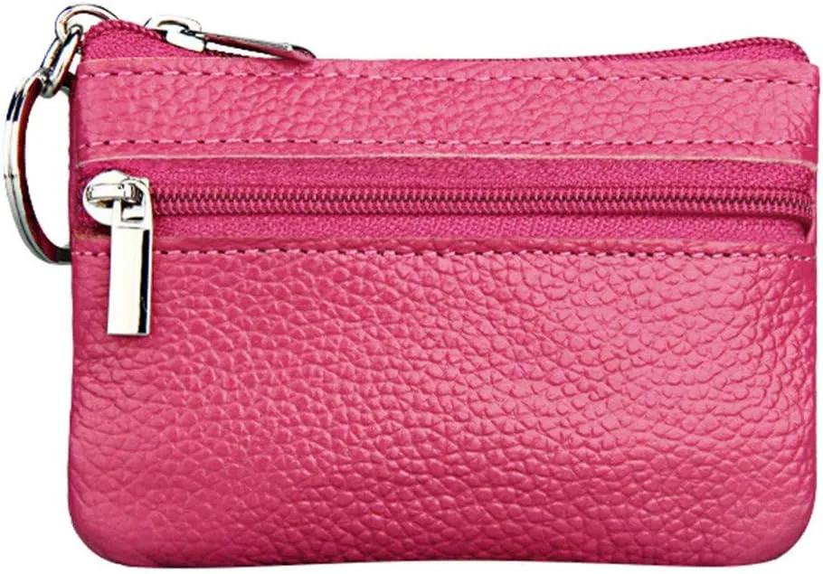 Wallets for Women Slim Credit Card Holder Lightweight Leather Zipper Wallet Card Holder Women's Passport Wallets