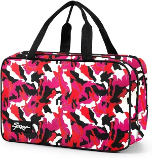 Wash Bags for Boys & Girls,Lightweight Carry-On Size,Toiletry Bag for Traveling,Small Tote Bags,Sport Toiletry Bag, (051hong)