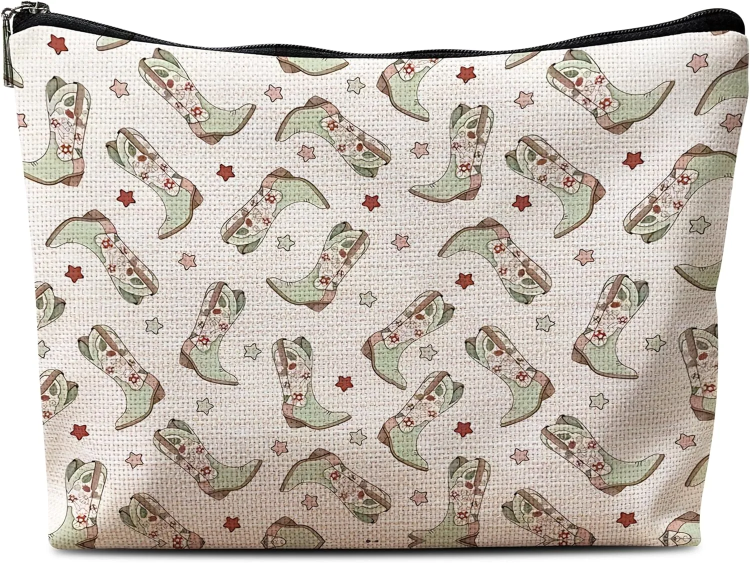 Western Makeup Bag, Cowgirl Makeup Bag, Cowgirl Gifts, Western Gifts for Women, Western Cowgirl Boots Cosmetic Bags Zipper Pouch for Women, Cowgirl Stuff, Western Stuff for Women