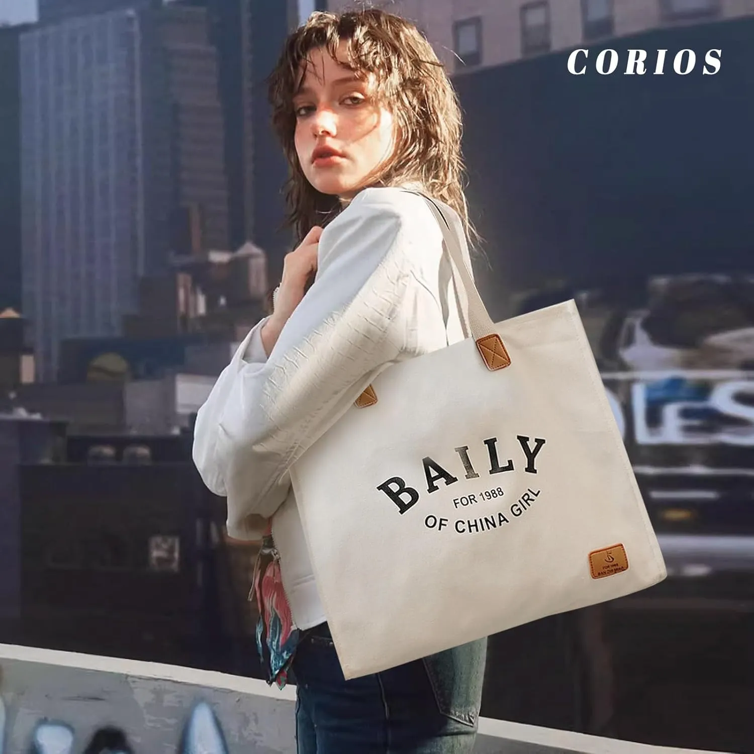 Women Handbag Canvas Shoulder Bag Multi-Pockets Top Handle Bag Chic Bag Casual Hobo Bag Large Capacity Tote Bag