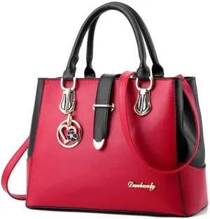 Women Handbags Crossbody Bags Ladies Tote PU Leather Hobo Satchel Work Shoulder with Heart Pendant
