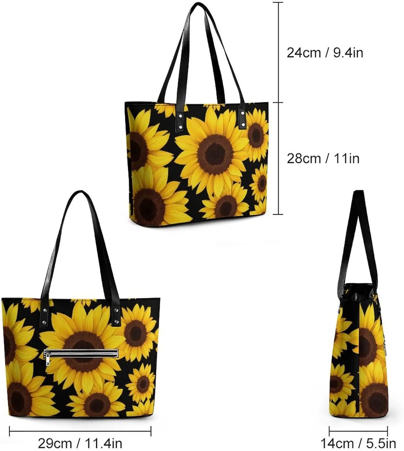 Women's Elegant Leather Shoulder Bag Casual Chic Handbag For Daily Use