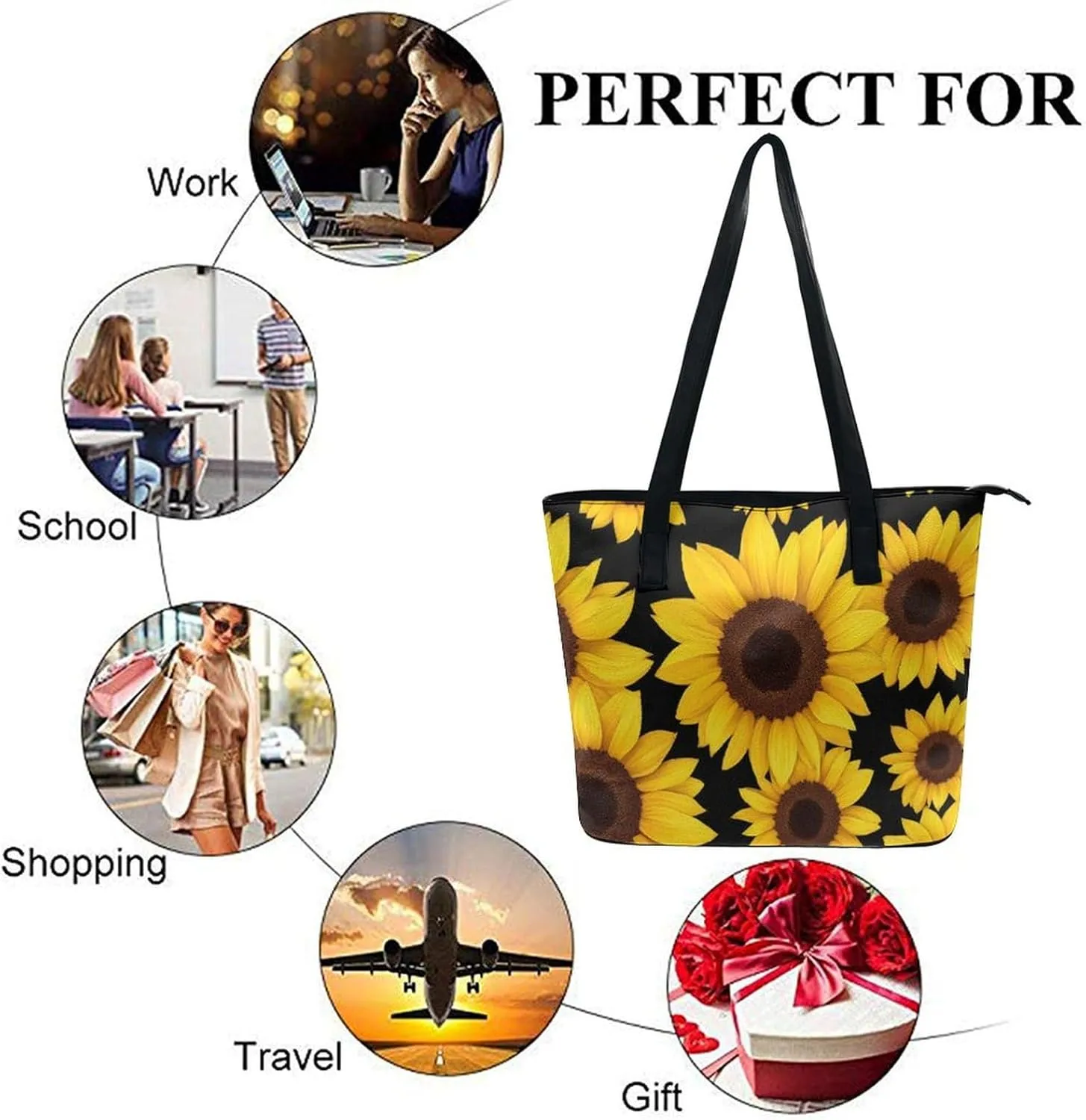 Women's Elegant Leather Shoulder Bag Casual Chic Handbag For Daily Use