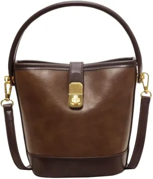 Women's Vintage Leather Hobo Bags Retro Alt Large Ladies Tote Casual Crossbody Shoulder Bag Classic Bucket Bags