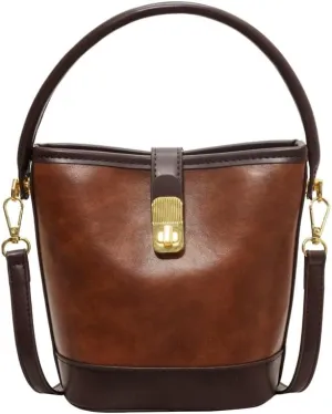 Women's Vintage Leather Hobo Bags Retro Alt Large Ladies Tote Casual Crossbody Shoulder Bag Classic Bucket Bags