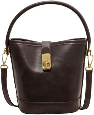 Women's Vintage Leather Hobo Bags Retro Alt Large Ladies Tote Casual Crossbody Shoulder Bag Classic Bucket Bags