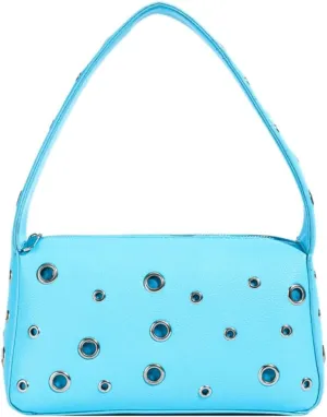 Y2k Crescent Hobo Bags Women 90s PU Leather Trendy Studded Shoulder Satchels Crossbody Purse Punk Underarm Tote Handbag