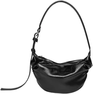 Y2k Crescent Hobo Bags Women 90s PU Leather Underarm Shoulder Bag Trendy Crossbody Purse Slouchy Retro Tote Handbag